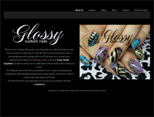 Tablet Screenshot of glossynails.com
